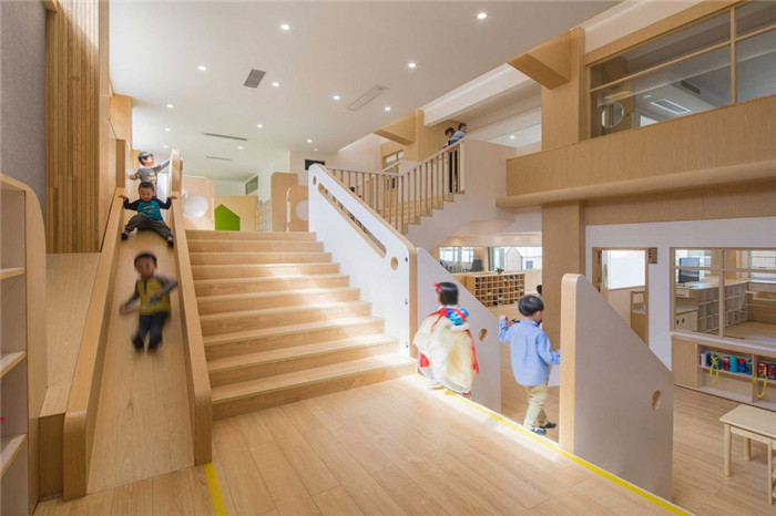 原木色幼兒園設計   Lion國際幼稚園裝修設計方案