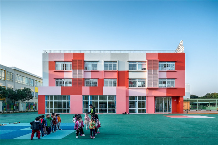 上海寶山貝貝佳歐萊幼兒園外部裝修設(shè)計效果圖