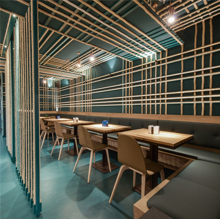 國外創意海港風餐廳酒吧裝修設計圖  演繹冰火兩重天