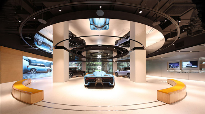 現代大氣的汽車展廳設計圖
