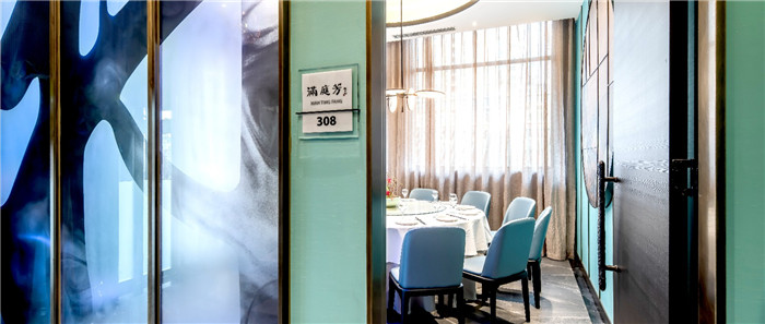 梅州東坡酒樓新潮中餐廳包房裝修設計方案實景圖