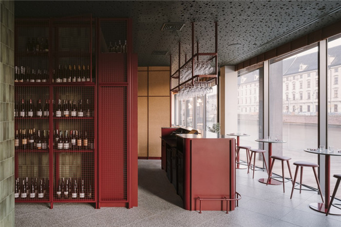 精致工業風餐廳酒吧吧臺酒柜裝修設計方案