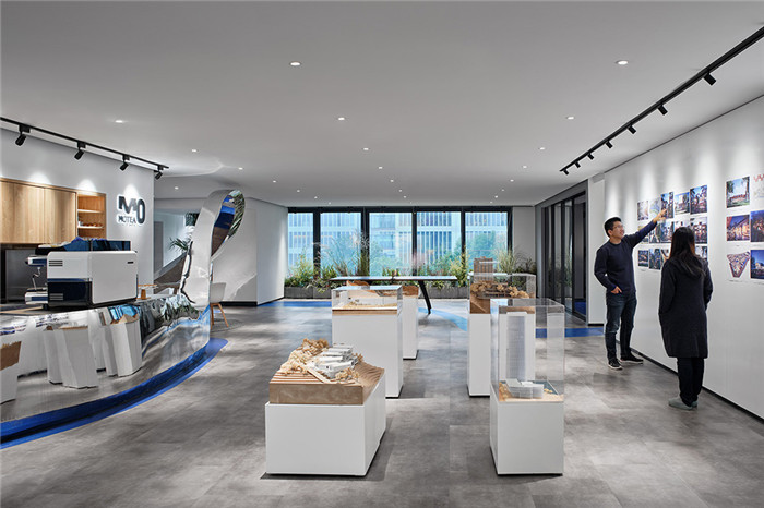 辦公展示區裝修設計-簡潔高效的知名建筑設計公司辦公室裝修方案
